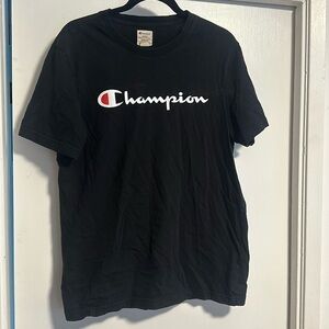 EUC:  champion heavyweight, black T-shirt, men size M